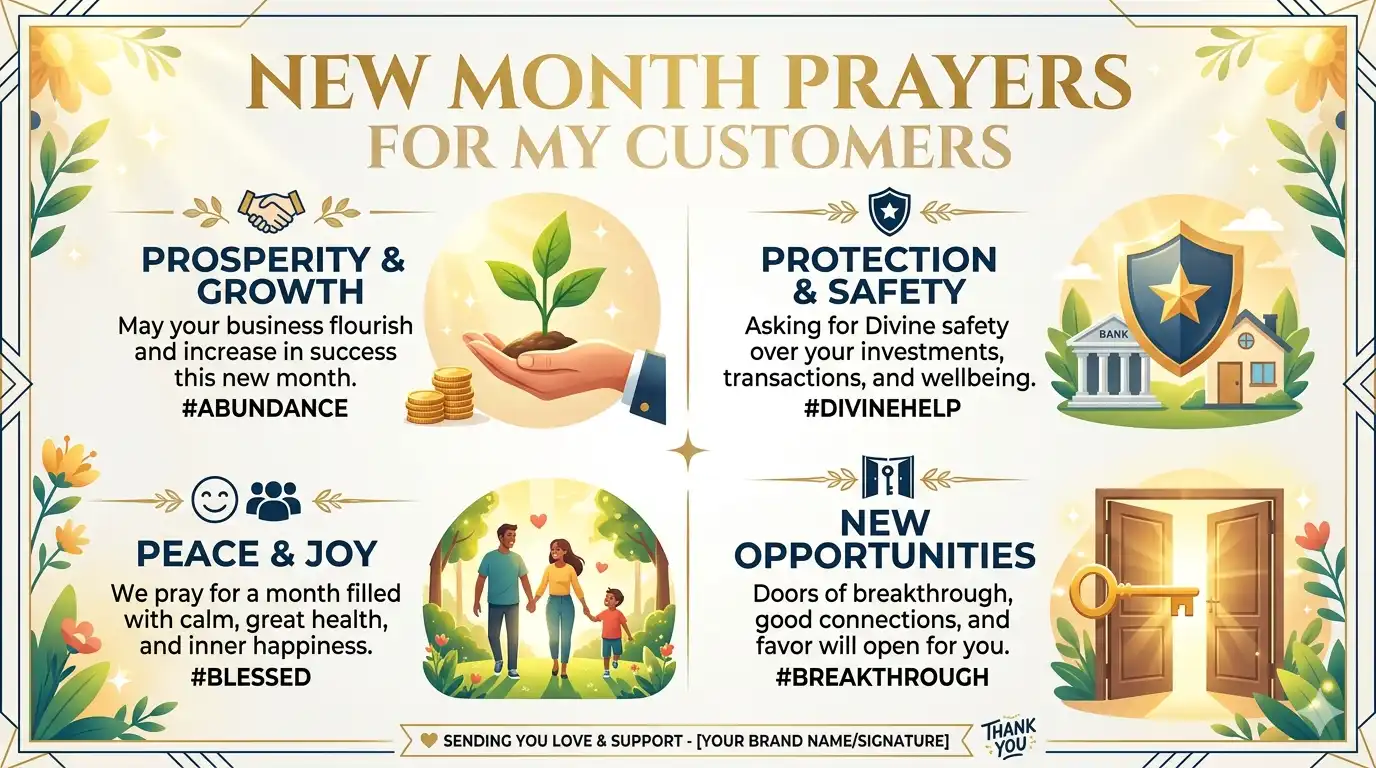 new month prayers for my customers