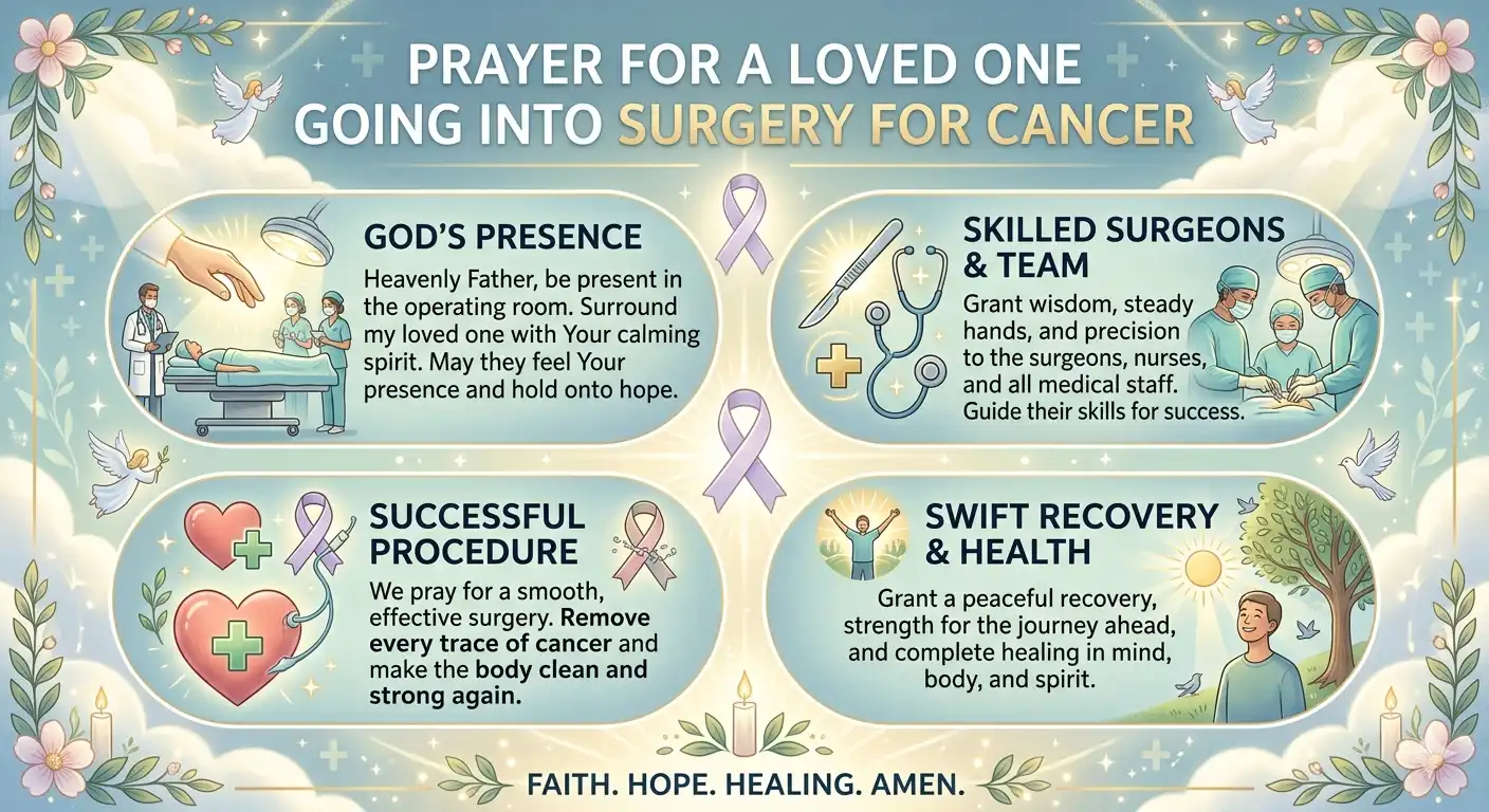 prayer for someone going into surgery for cancer
