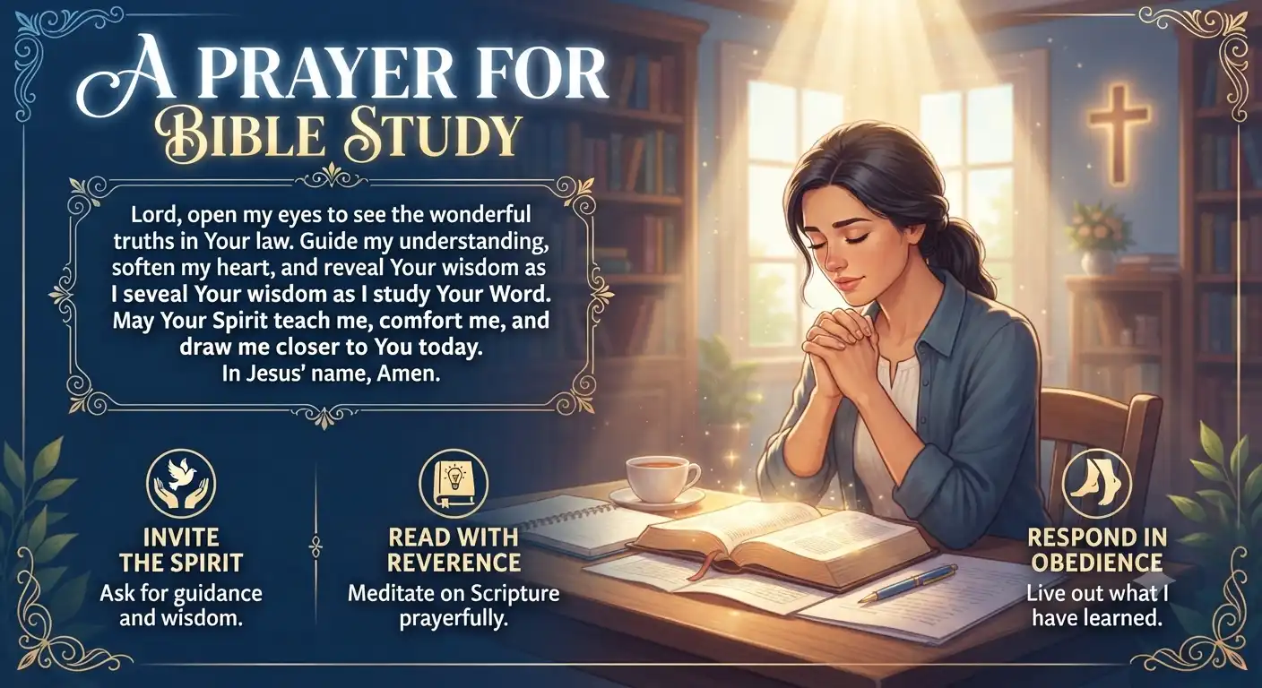 a prayer for bible study