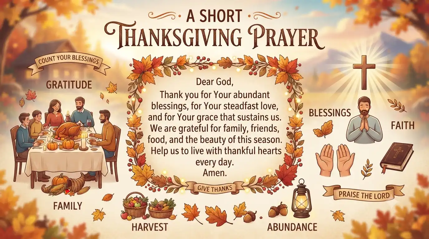 a short thanksgiving prayer