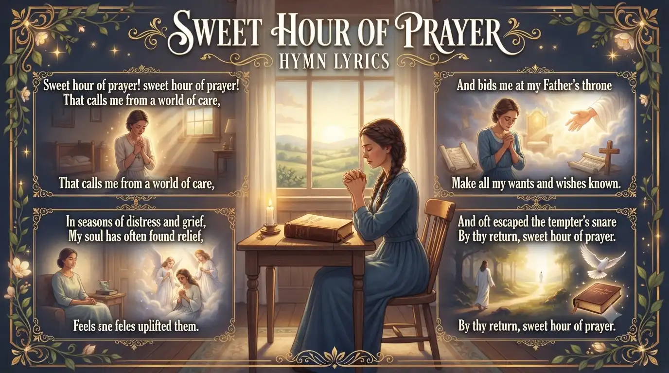 sweet hour of prayer hymn lyrics