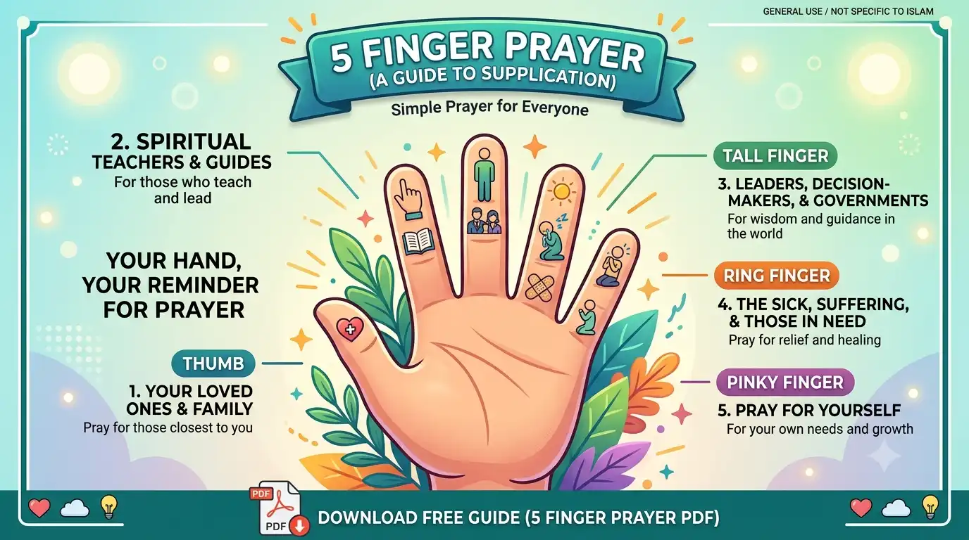 5 finger prayer pdf