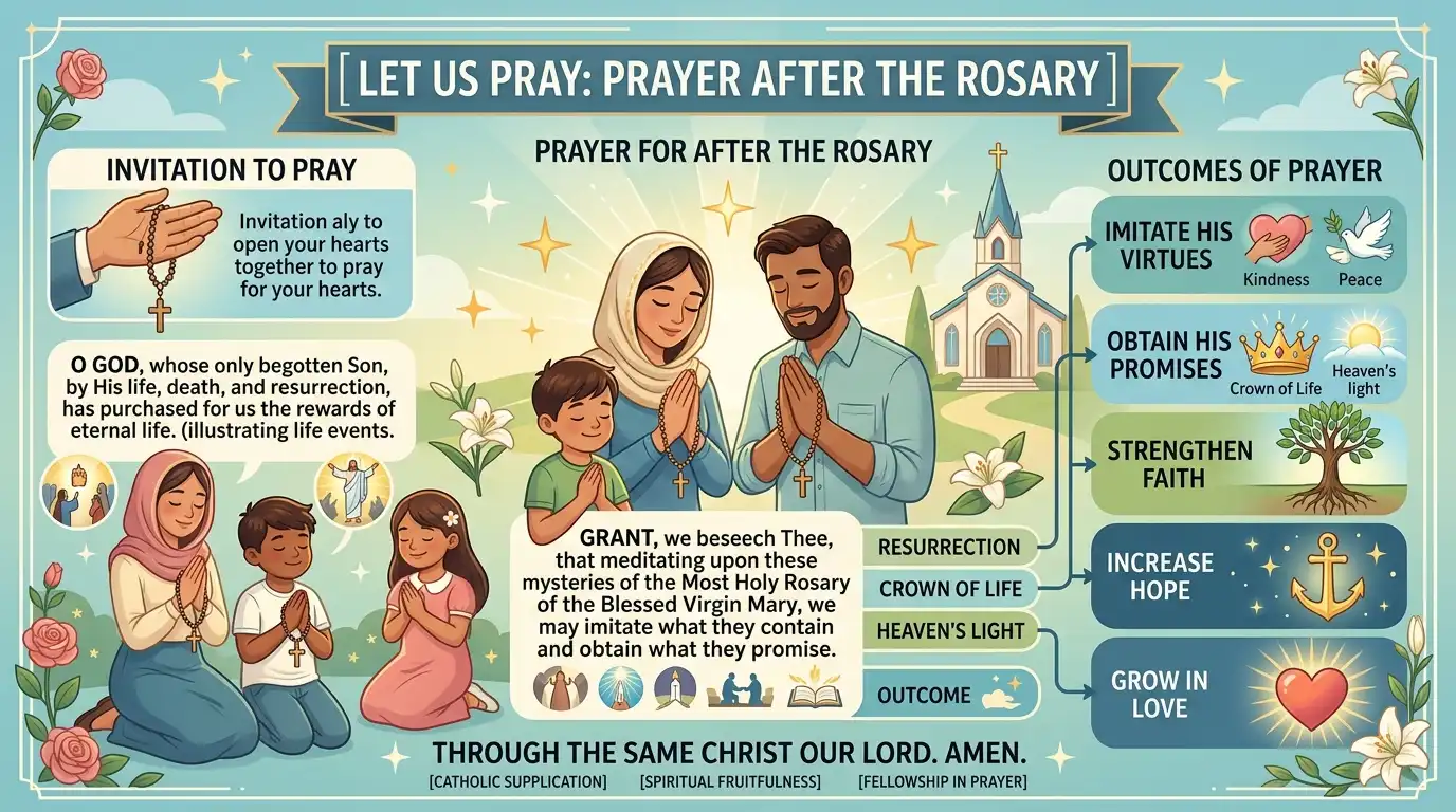 let us pray prayer after the rosary