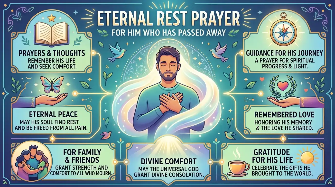 passed away eternal rest prayer for him